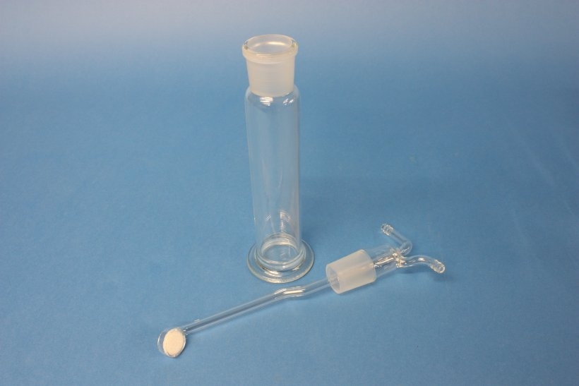 Gaswaschflasche mit Fritteneinsatz, komplett 100 ml, NS 29/32