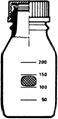 Laborflasche, 2000 ml, aus Borosilikatglas 3.3, (org. Simax)
