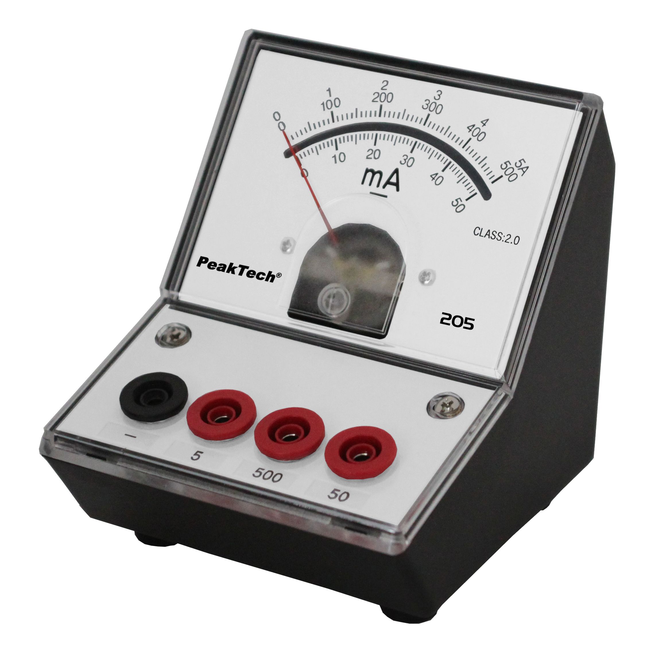 Messgerät für Lehrzwecke 0-50 mA/500mA/5 A DC,«PeakTech® P 205-04»