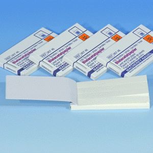 Bleiacetatpapier (Heftchen mit 100 Streifen 10 x 70 mm) Endverbleib CV