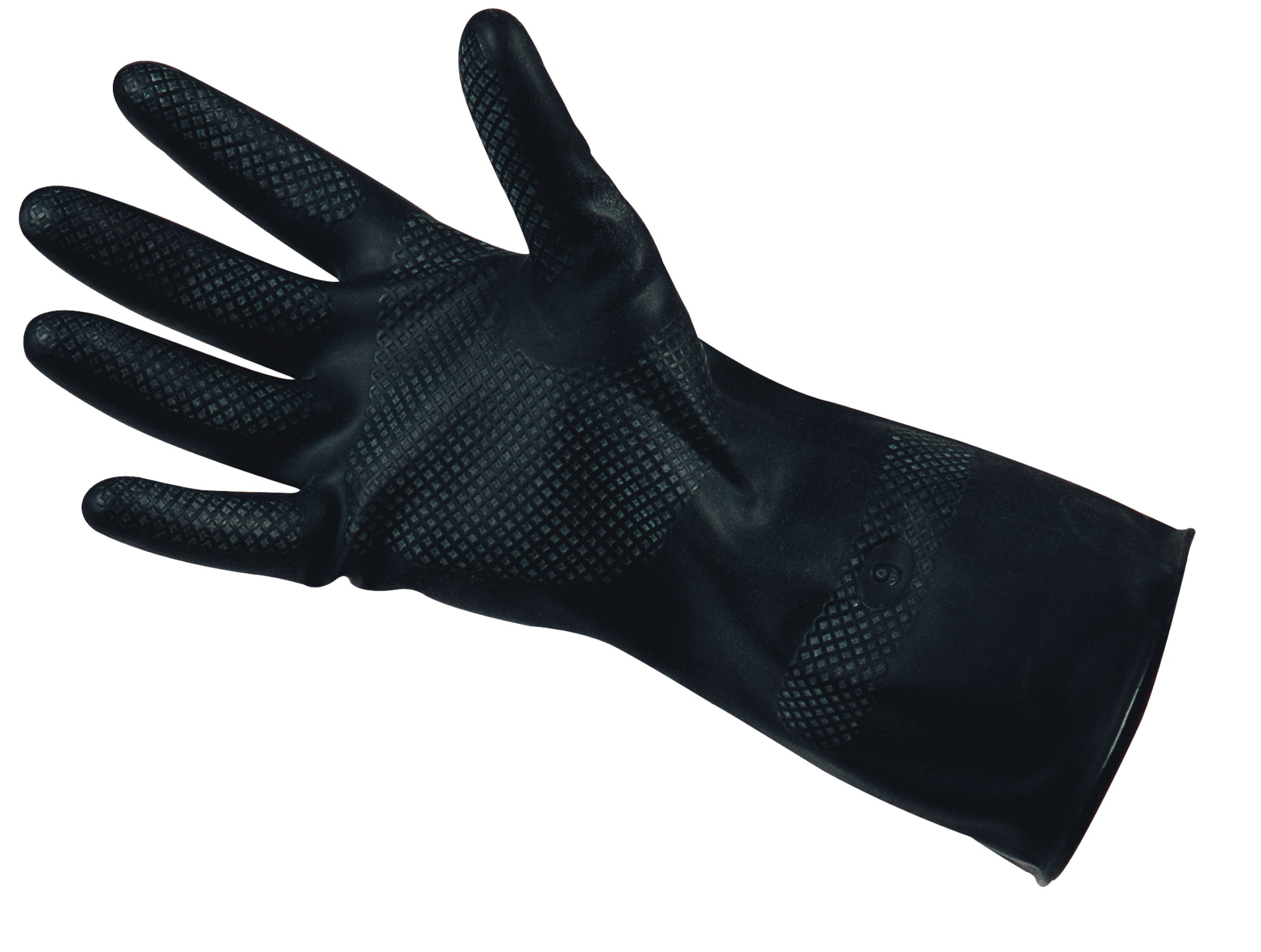 Laborschutzhandschuhe, aus Polychloropren, schwarz, Größe S, 1 Paar