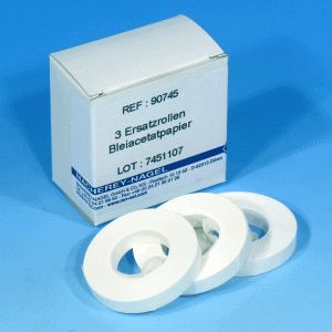Bleiacetatpapier (Nachfüllpackung à 3 Rollen) Endverbleib CV