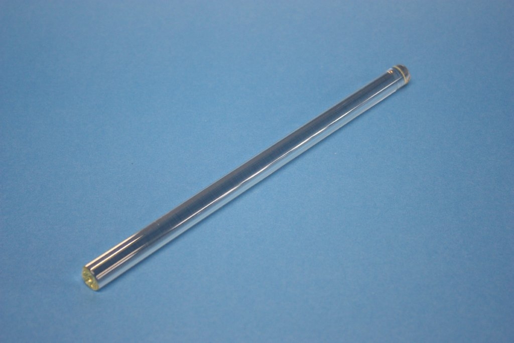 Reibungsstab Glas, 250 x 15 mm,  Ladung (+)