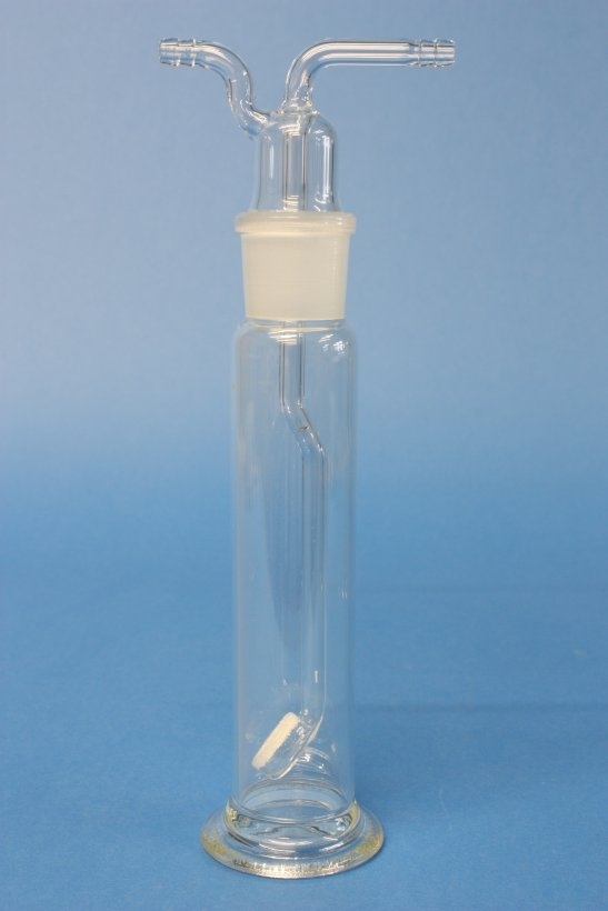 Gaswaschflasche mit Fritteneinsatz, komplett 100 ml, NS 29/32