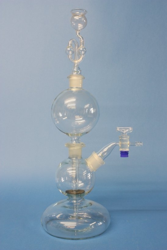 Chlorgasentwickler nach Kipp, komplett mit Zubehör, 500 ml