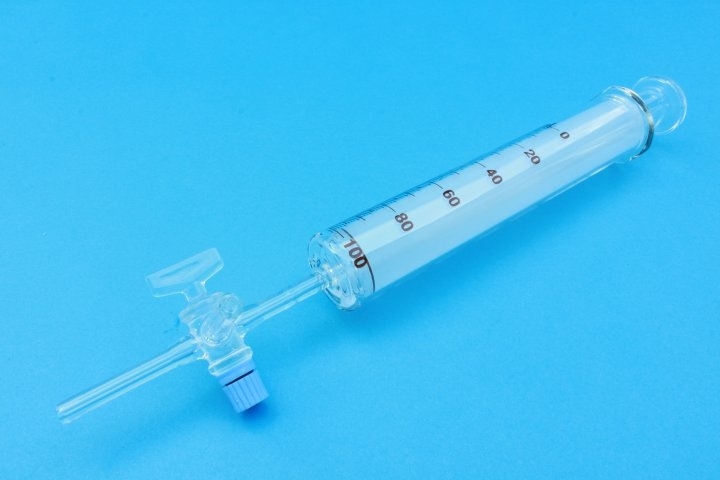 Kolbenprober mit Kapillardreiweghahn, 100 ml