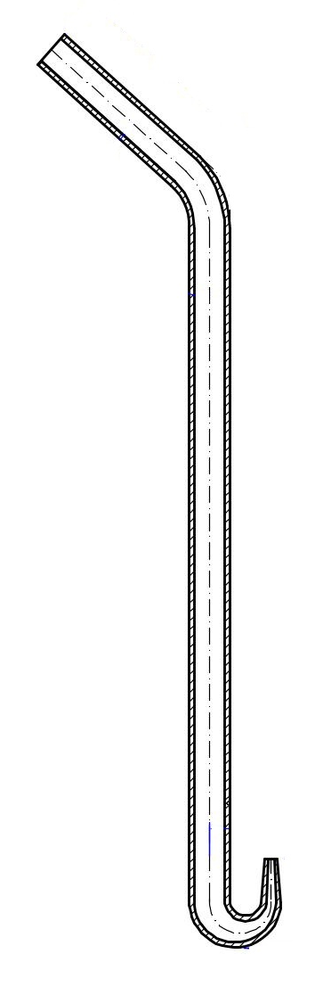 Gaseinleitungsrohr für Brennstoffzelle (276.288.15)