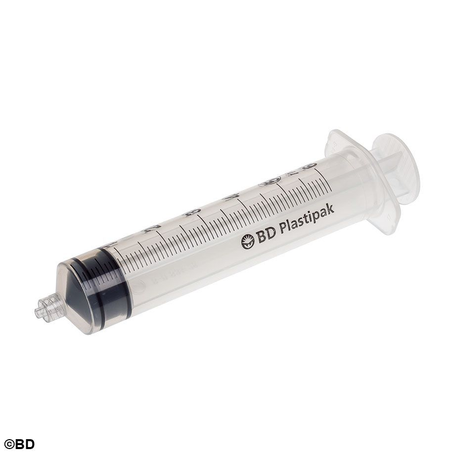 Kunststoffspritzen (Einmal-Spritze), 50 ml Inhalt, Luer-Lok, 3-Teilig aus Polyproylen