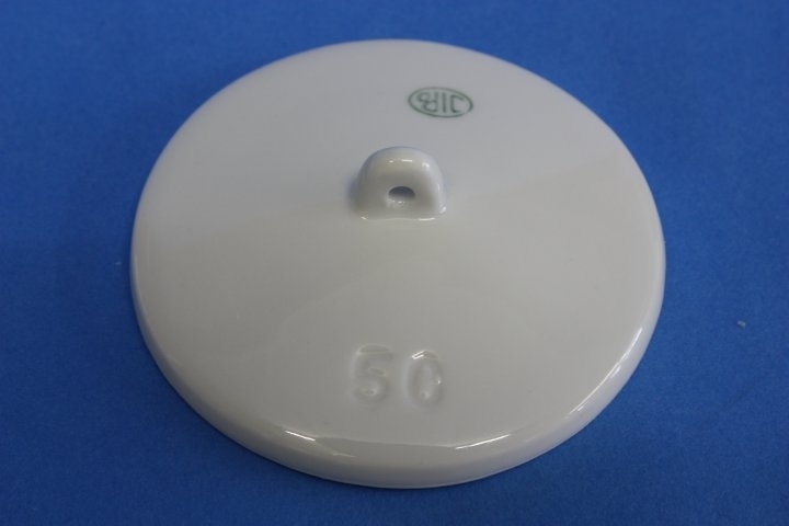 Deckel für Porzellantiegel, Ad. 50 mm