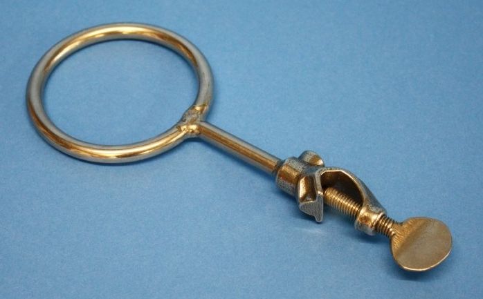 Stativringe aus Edelstahl mit Muffe, 70 mm Ø