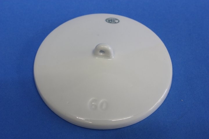 Deckel für Porzellantiegel, Ad. 60 mm