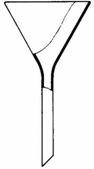 Trichter aus Glas, Durchmesser: 125 mm, Boro 3.3, nach DIN 12 445