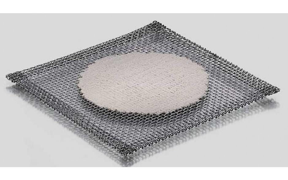 Drahtnetz Edelstahl mit Keramikeinlage, Abmessungen: 120 x 120 mm