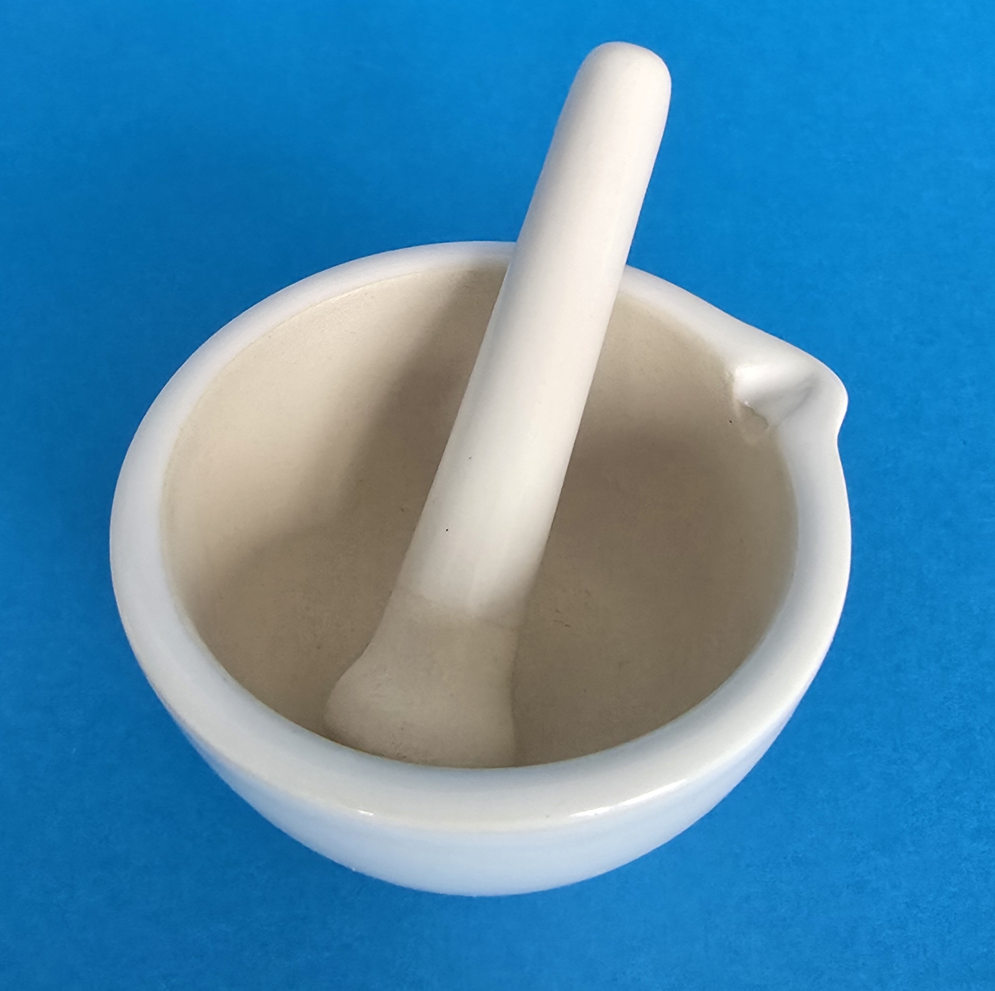 Mörser-Set, 150ml, Pistill 30 mm Kopf, B-Ware