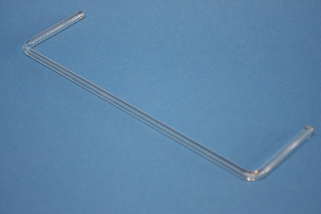 doppelt gebogenes Kapillarrohr aus Glas