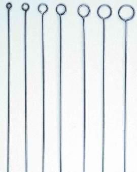 Impfösen ( Abstrichösen ) Ösendurchmesser 4,0 mm, Länge 70 mm, aus Nickel-Chrom 80/20 %