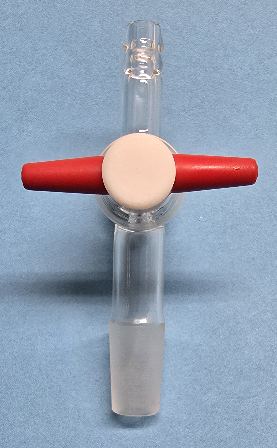 Kern mit PTFE-Hahn, gerade, mit Olive, NS 19/26