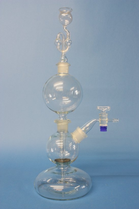 Chlorgasentwickler nach Kipp, komplett mit Zubehör, 500 ml
