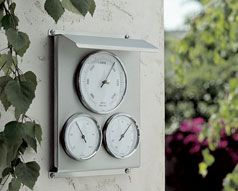 Außen - Wetterstation in rostfreiem Gehäuse, inkl. Befestigungsmaterial