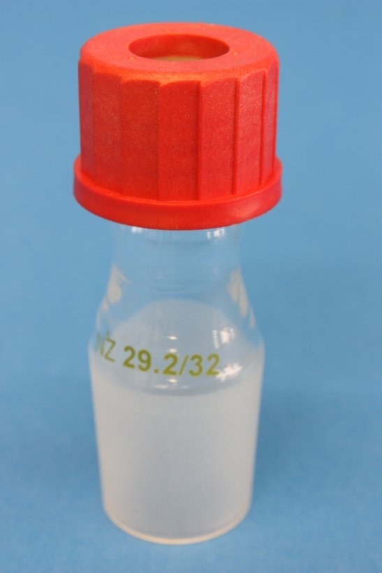 Übergangsstück - Quickfit, Kernschliff mit Verschraubung, Kern: NS 29/32, Gewinde: GL 25 mit Dichtung und Schraubkappe