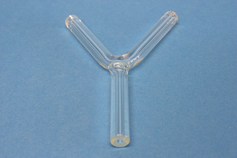 Dreiwegverbindungsstück, 8 mm, Y-förmig, aus Borosilikatglas 3.3