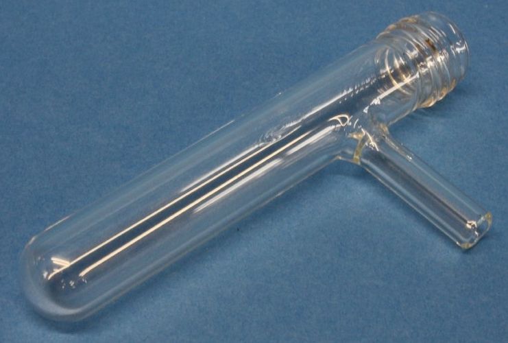 Reaktionsgefäß GL 18, mit seitlichem Ansatzrohr 8mm
