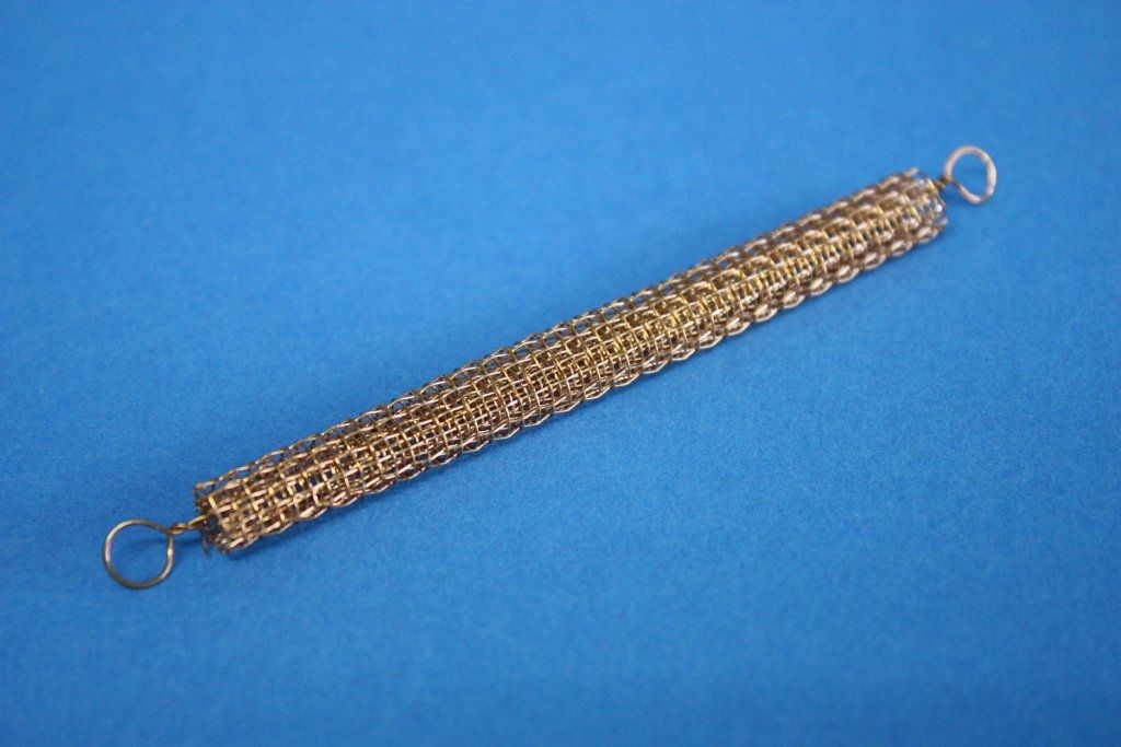 Kupferdrahtnetzrolle, 80 x 8 mm, mit 2 Ösen