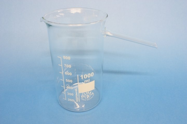 Überlaufgefäß, 1000 ml, aus Borosilikatglas 3.3