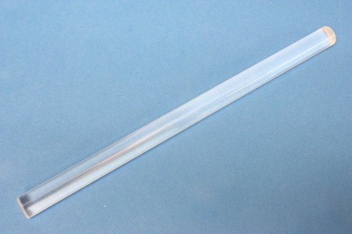 Reibungsstab Plexiglas®, 250 x 15 mm, Ladung (+)