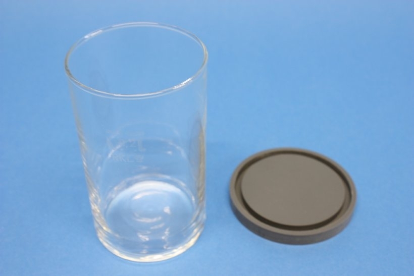 DC-Trennkammer, komplett, Glas, 110 x 70, mit PVC-Deckel