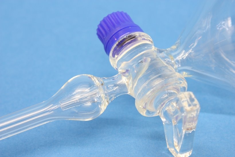 Scheidetrichter, birnenförmig, mit Tropfspitze, 100 ml
