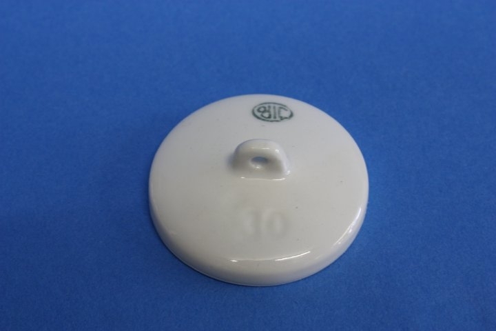 Deckel für Porzellantiegel, Ad. 30 mm