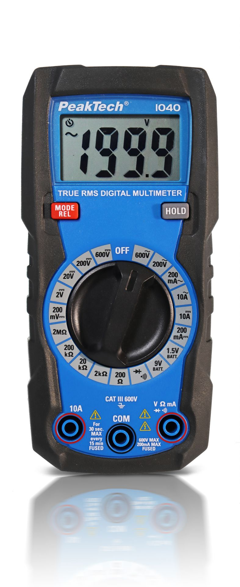 Digitalmultimeter «PeakTech® P 1040» TrueRMS Digital Multimeter 2000 Counts, Man. Range, mit Abschaltautomatik
