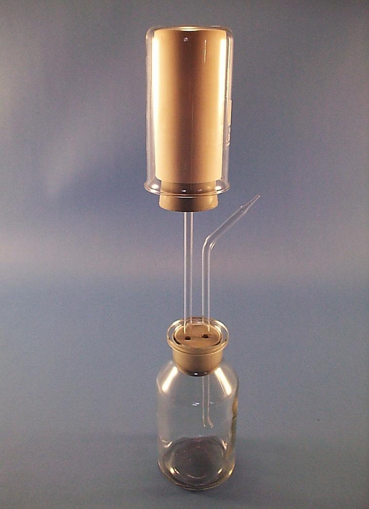 Diffusions-Apparat, zur Demonstration der unterschiedlichen Diffusionsgeschwindigkeiten