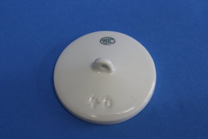 Deckel für Porzellantiegel, Ad. 40 mm