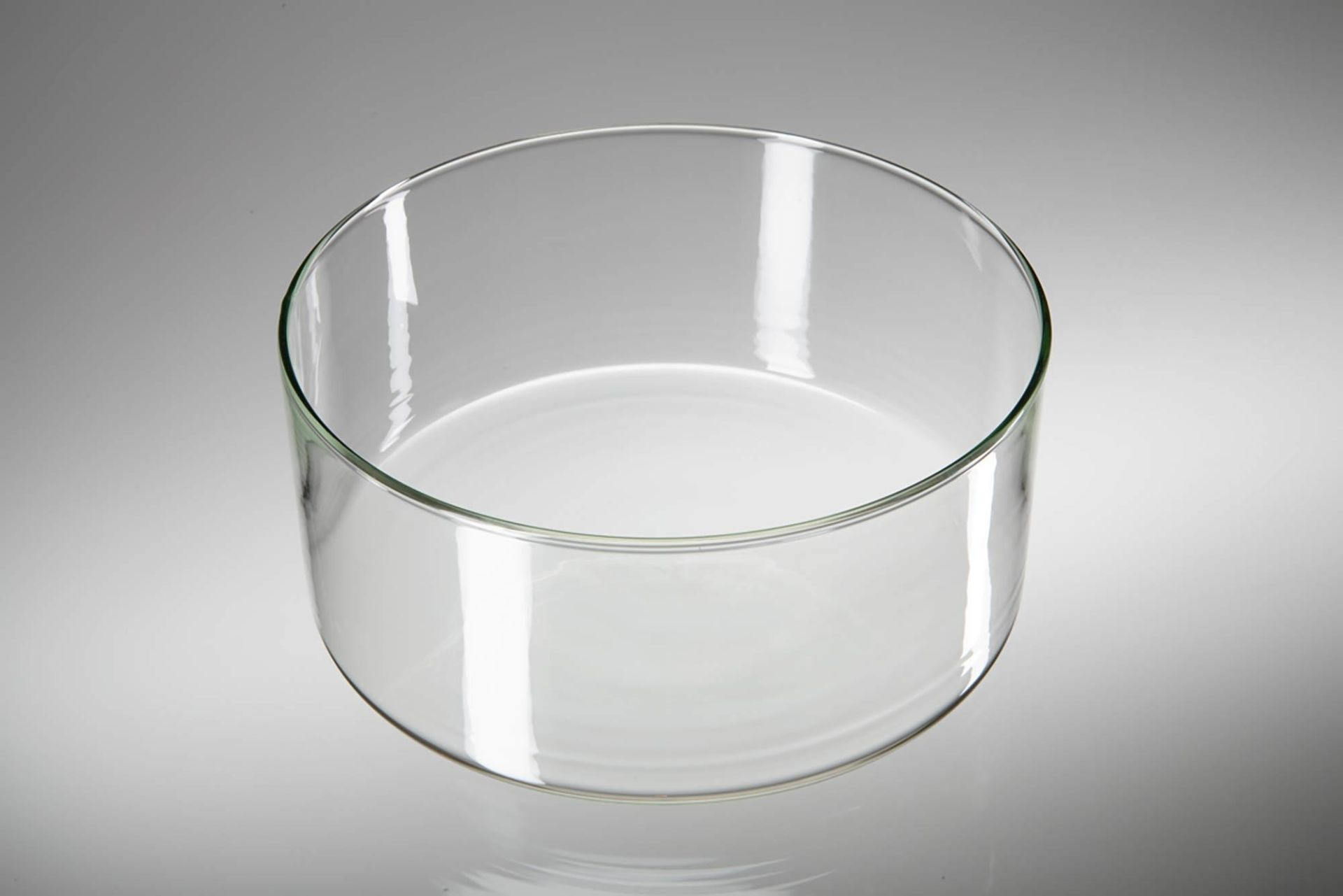 Pneumatische Wanne aus Glas, ohne Ausguss, 3500 ml, nach DIN 12 338
