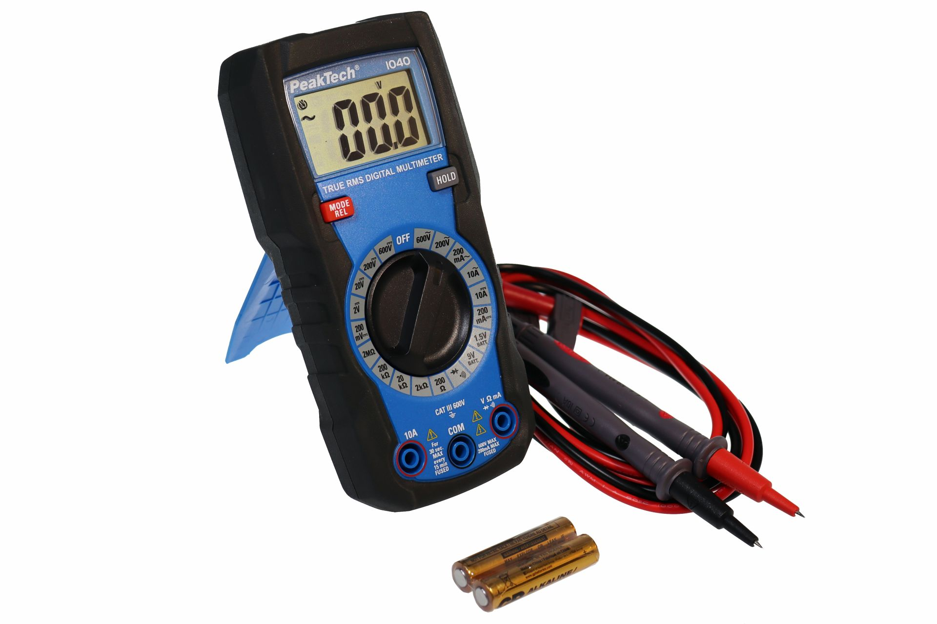 Digitalmultimeter «PeakTech® P 1040» TrueRMS Digital Multimeter 2000 Counts, Man. Range, mit Abschaltautomatik