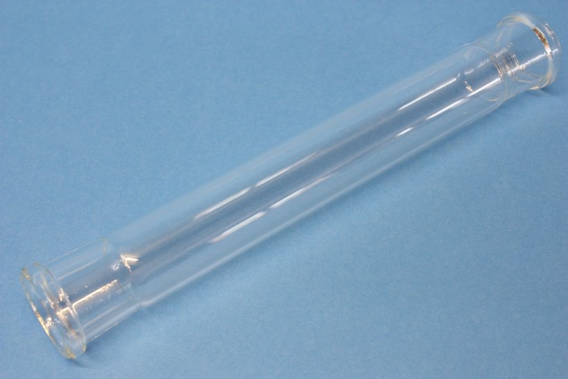 Experimentierrohr, (Reaktionsrohr) 120 mm aus Boro. 3.3, mit Stopfenbett SB 19