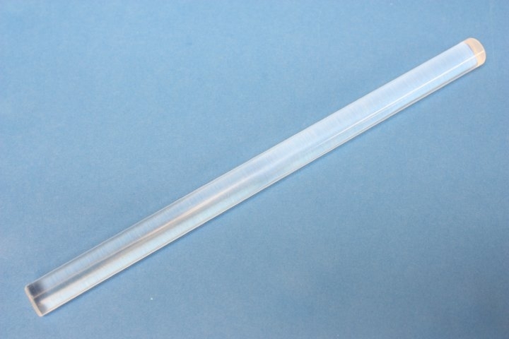 Reibungsstab Plexiglas®, 250 x 15 mm, Ladung (+)