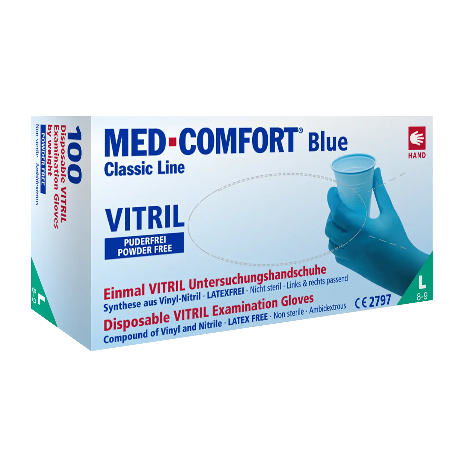Nitril Einmalhandschuhe, puderfrei, Latex frei, XL