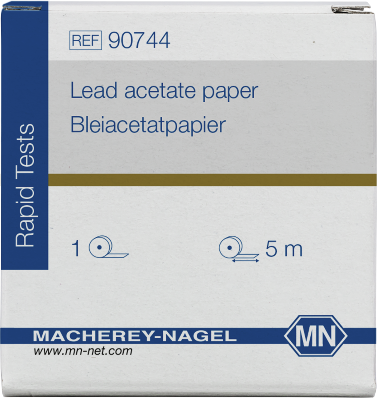 Bleiacetatpapier (Rolle à 5 m Länge und 7 mm Breite) Endverbleib CV