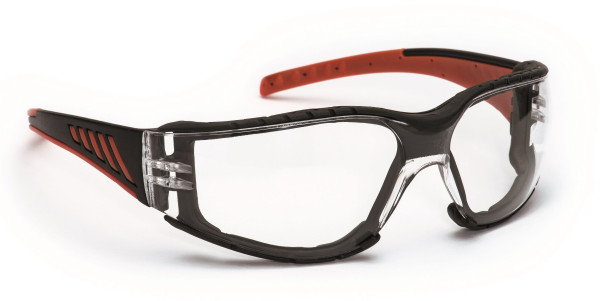 Innovative Panoramabrille rot/schwarz für Beruf, Sport und Freizeit, mit großen antibeschlag Scheiben und kratzfest