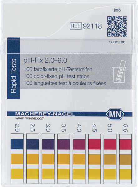 pH-Fix Indikatorstäbchen (2,0 - 9,0) - nicht blutend, Packung à 100 Stäbchen