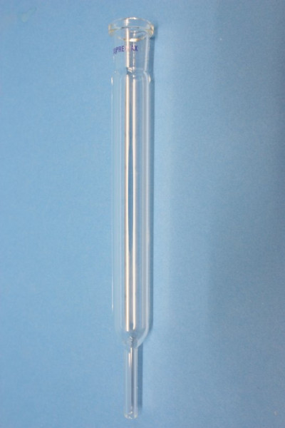 Experimentierrohr, 180 mm, SB 19, aus Supremax, mit Stutzen