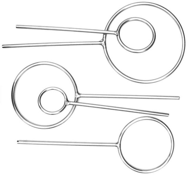 Stativring aus Edelstahl 18/8, 130 mm Ø