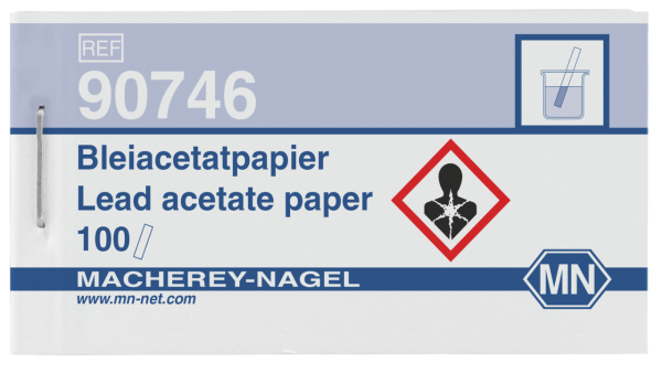 Bleiacetatpapier (Heftchen mit 100 Streifen 10 x 70 mm) Endverbleib CV