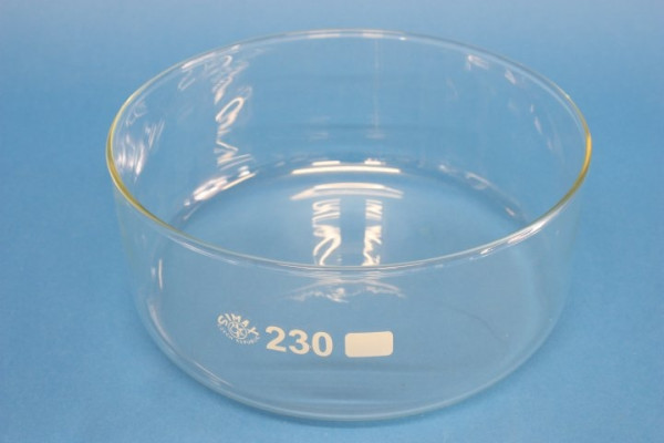 Kristallisierschale aus Glas, ohne Ausguss, 3500 ml, nach DIN 12 338