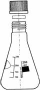 Erlenmeyerkolben, mit Gewinde, 500 ml