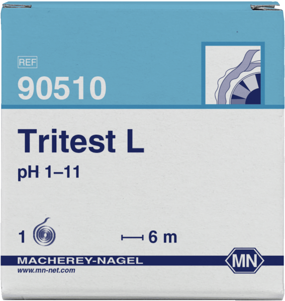TRITEST L pH 1 - 11, Rolle à 6 m Länge, 14 mm breit