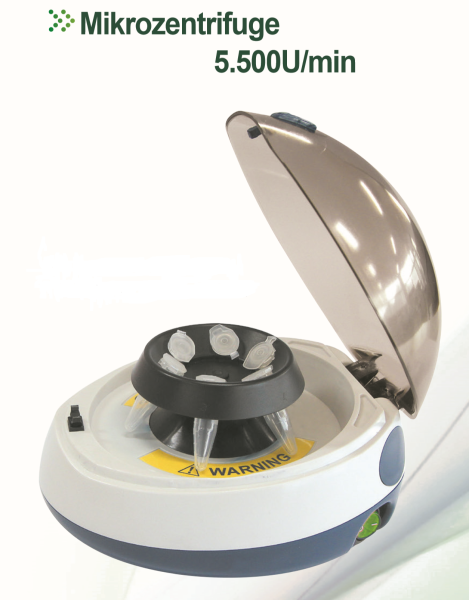 Mini-Zentrifuge 5.550U/min +2xRotor +2xAdapter